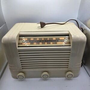 Delco R-1234 Antique Tube Radio – Working – Art Deco Style